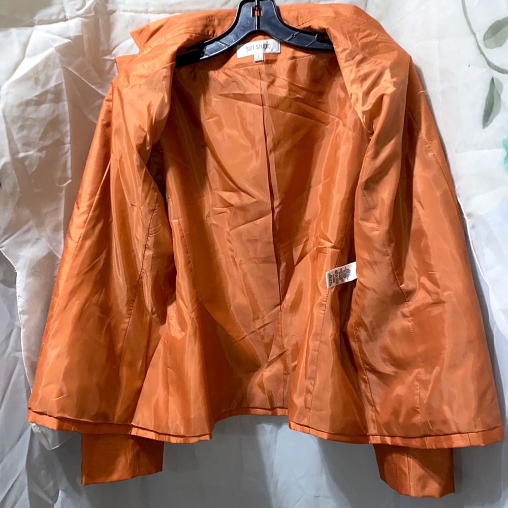 Suit Studio Persimmon Polyester 3-Button Single-B… - image 5